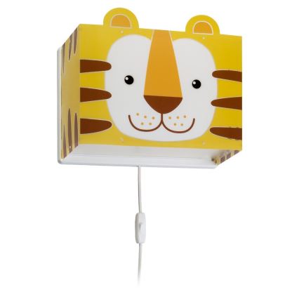 Dalber 64568 - Lasten seinävalaisin LITTLE TIGER 1xE27/60W/230V