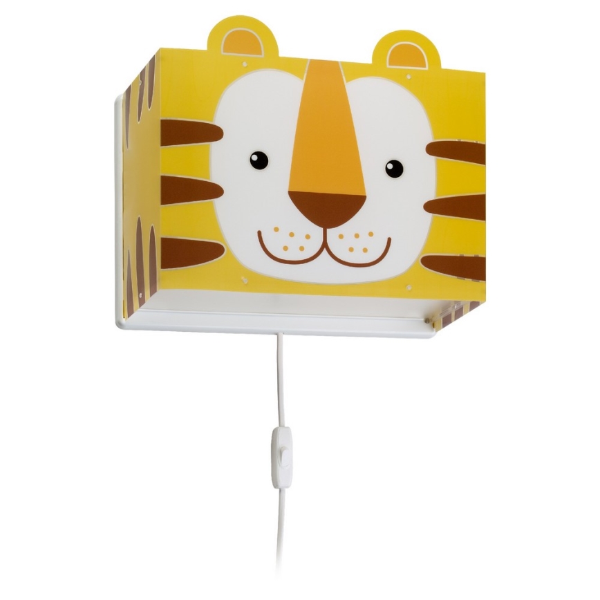 Dalber 64568 - Lasten seinävalaisin LITTLE TIGER 1xE27/60W/230V
