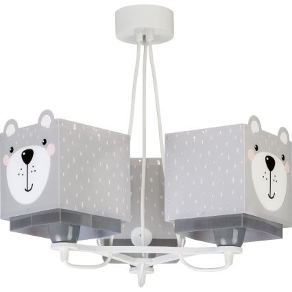 Dalber 64577 - Lasten kattokruunu LITTLE TEDDY 3xE27/60W/230V