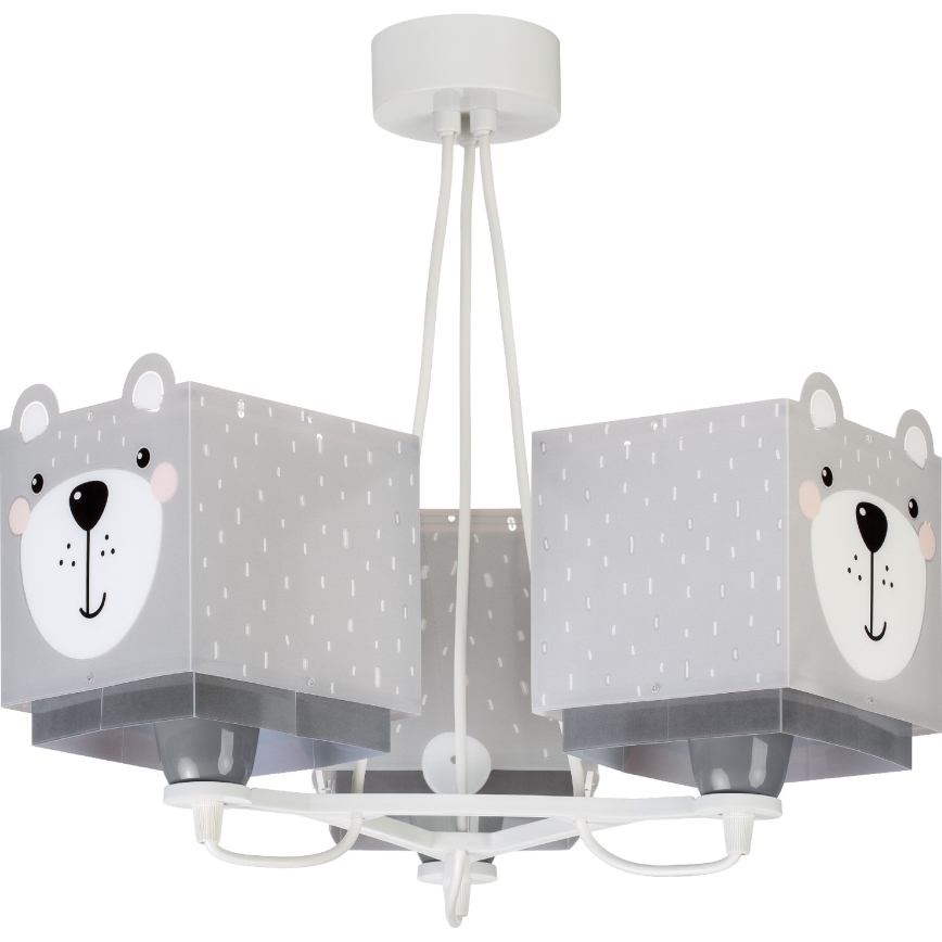 Dalber 64577 - Lasten kattokruunu LITTLE TEDDY 3xE27/60W/230V