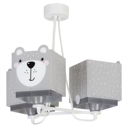 Dalber 64577 - Lasten kattokruunu LITTLE TEDDY 3xE27/60W/230V