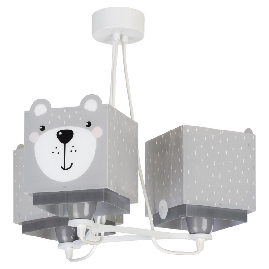 Dalber 64577 - Lasten kattokruunu LITTLE TEDDY 3xE27/60W/230V