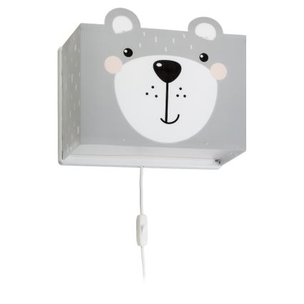 Dalber 64578 - Lasten seinävalaisin LITTLE TEDDY 1xE27/60W/230V