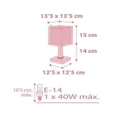 Dalber 64581 - Lasten lamppu LITTLE FOX 1xE14/40W/230V