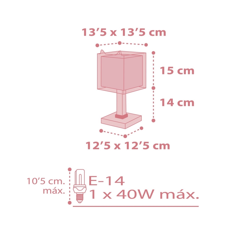 Dalber 64581 - Lasten lamppu LITTLE FOX 1xE14/40W/230V
