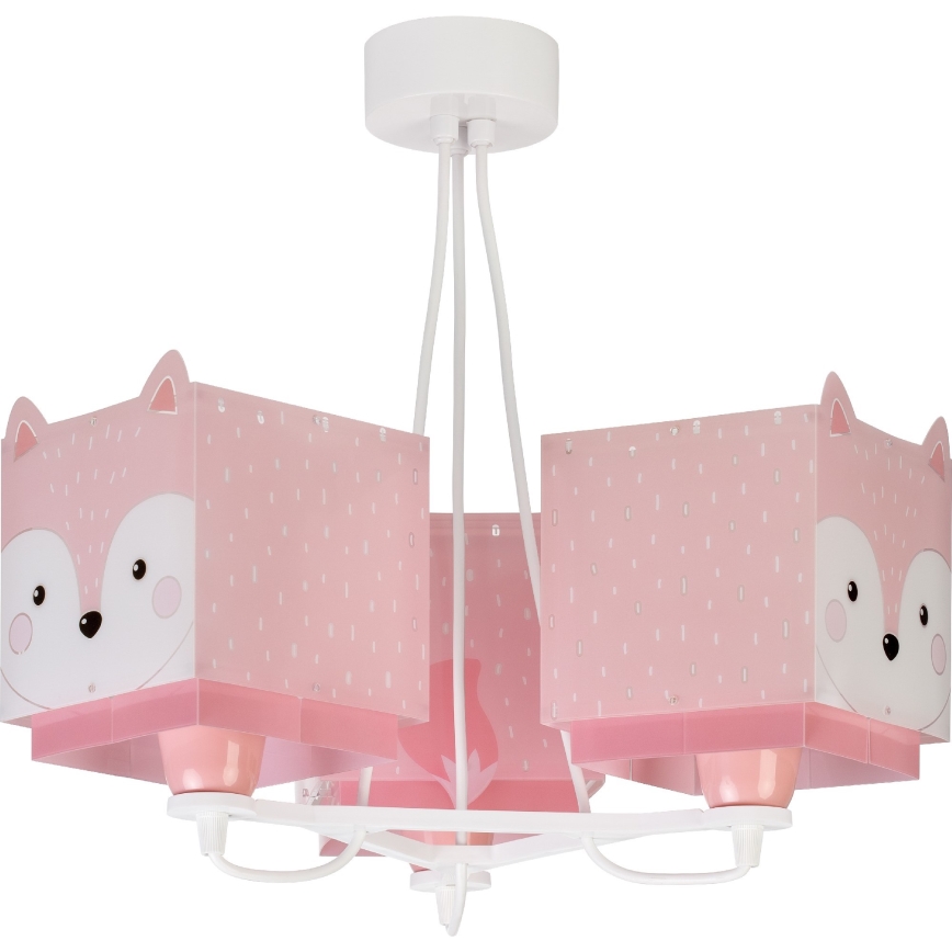 Dalber 64587 - Lasten kattokruunu LITTLE FOX 3xE27/60W/230V