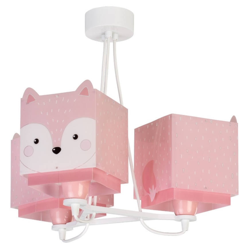 Dalber 64587 - Lasten kattokruunu LITTLE FOX 3xE27/60W/230V