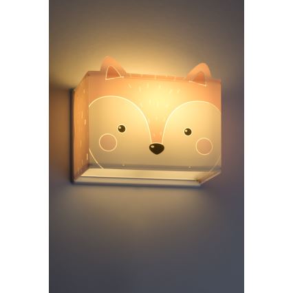 Dalber 64588 - Lasten seinävalaisin LITTLE FOX 1xE27/60W/230V
