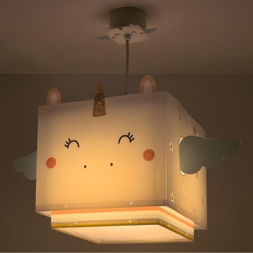 Dalber 64592 - Lasten kattokruunu LITTLE UNICORN 1xE27/15W/230V