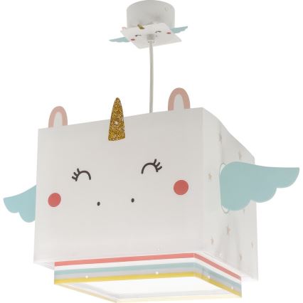 Dalber 64592 - Lasten kattokruunu LITTLE UNICORN 1xE27/15W/230V