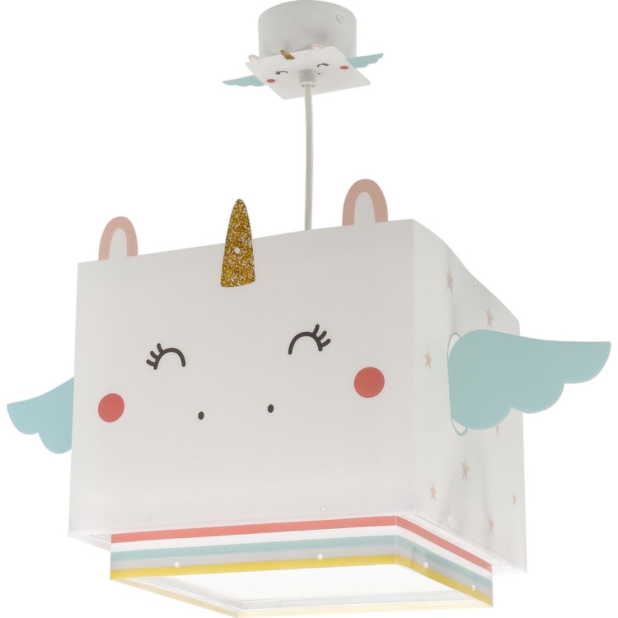 Dalber 64592 - Lasten kattokruunu LITTLE UNICORN 1xE27/15W/230V