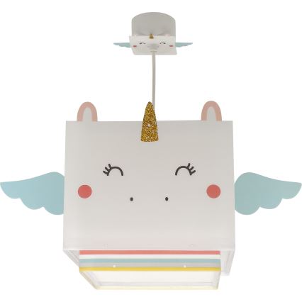 Dalber 64592 - Lasten kattokruunu LITTLE UNICORN 1xE27/15W/230V
