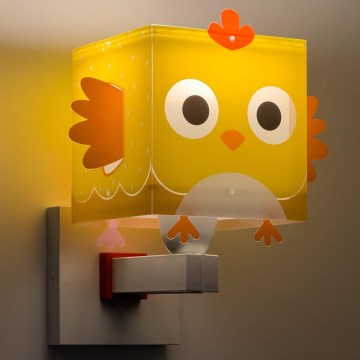 Dalber 64649 - Lasten seinävalaisin LITTLE CHICKEN 1xE27/15W/230V