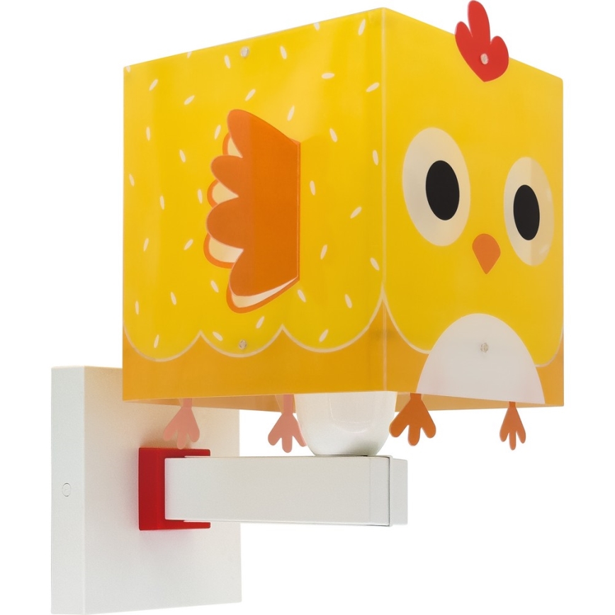 Dalber 64649 - Lasten seinävalaisin LITTLE CHICKEN 1xE27/15W/230V
