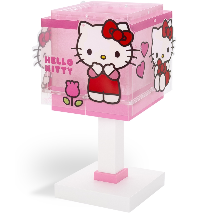 Dalber 73261 - LED Lasten pöytävalaisin HELLO KITTY 1xG4/4W/230V vaaleanpunainen