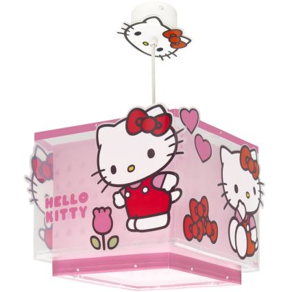Dalber 73262 - Lasten kattovalaisin HELLO KITTY 1xE27/15W/230V vaaleanpunainen