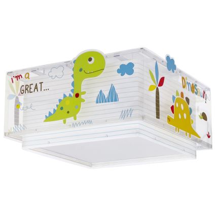 Dalber 73456 - Lasten kattovalaisin DINOS 2xE27/60W/230V