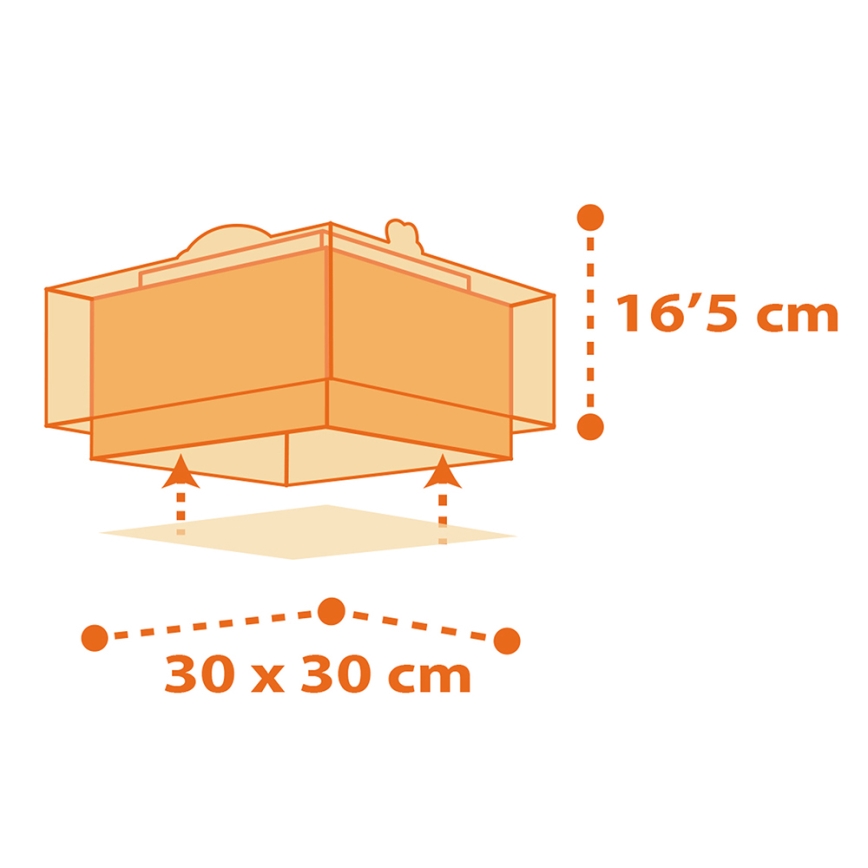 Dalber 73456 - Lasten kattovalaisin DINOS 2xE27/60W/230V
