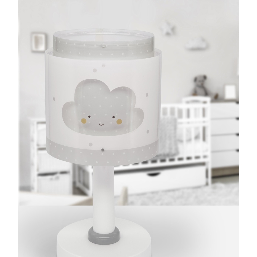 Dalber 76011E - Lasten lamppu BABY DREAMS 1xE14/8W/230V harmaa