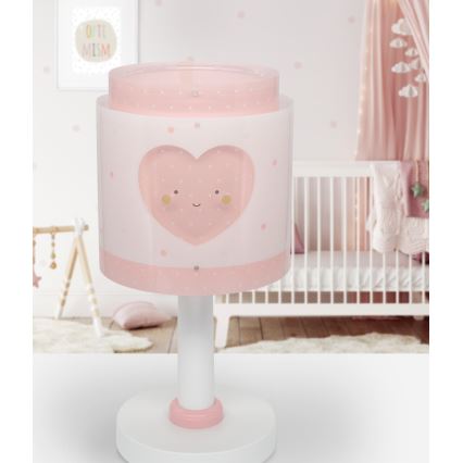 Dalber 76011S - Lasten lamppu BABY DREAMS 1xE14/8W/230V vaaleanpunainen