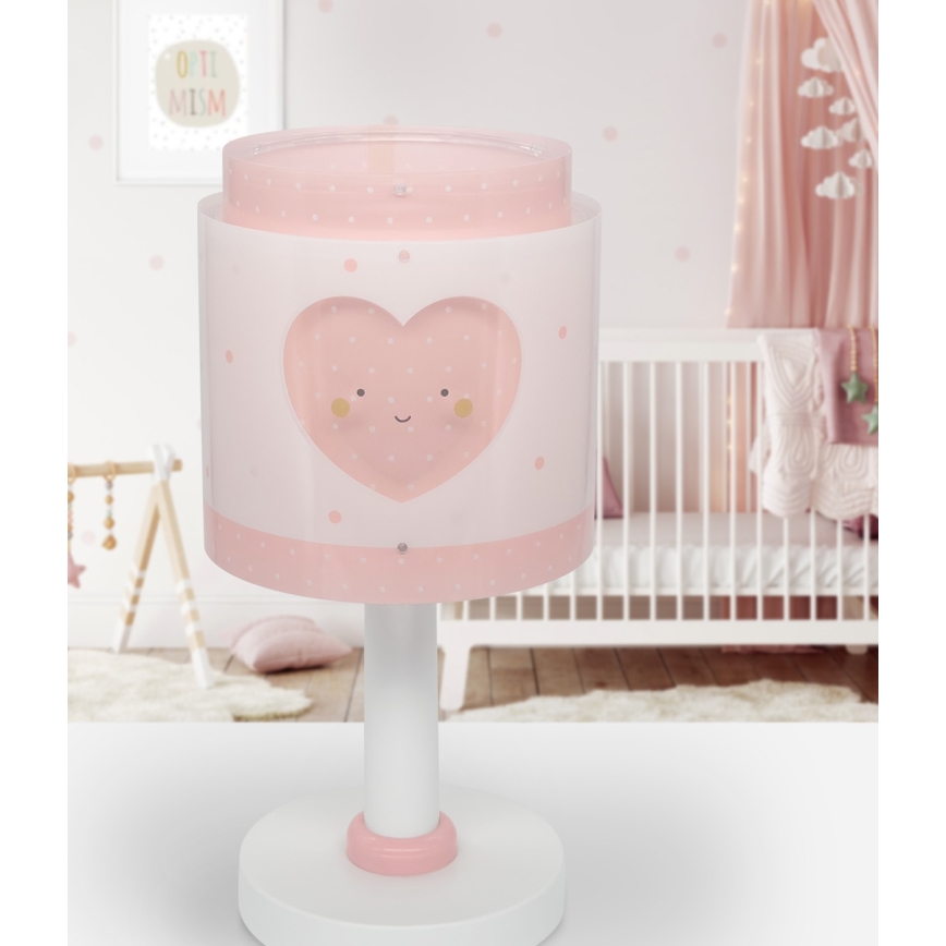 Dalber 76011S - Lasten lamppu BABY DREAMS 1xE14/8W/230V vaaleanpunainen