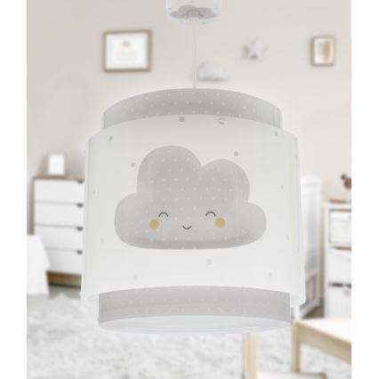 Dalber 76012E - Lasten kattokruunu BABY DREAMS 1xE27/15W/230V harmaa