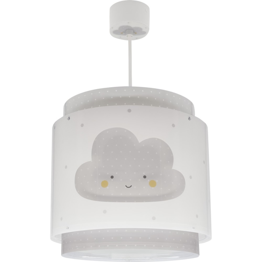 Dalber 76012E - Lasten kattokruunu BABY DREAMS 1xE27/15W/230V harmaa