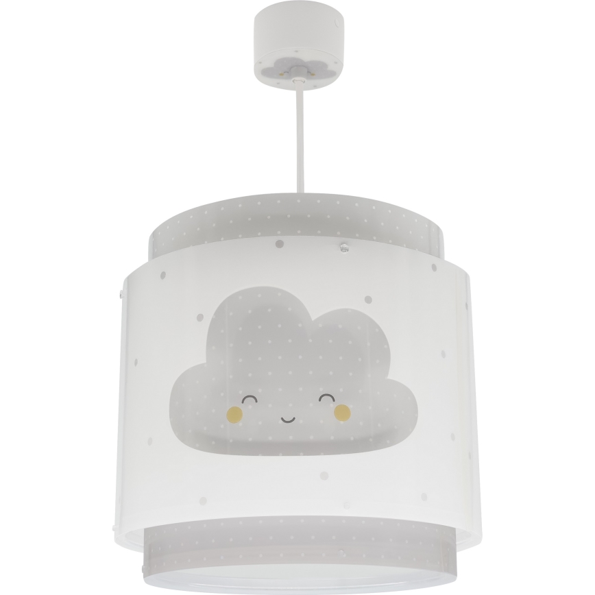 Dalber 76012E - Lasten kattokruunu BABY DREAMS 1xE27/15W/230V harmaa