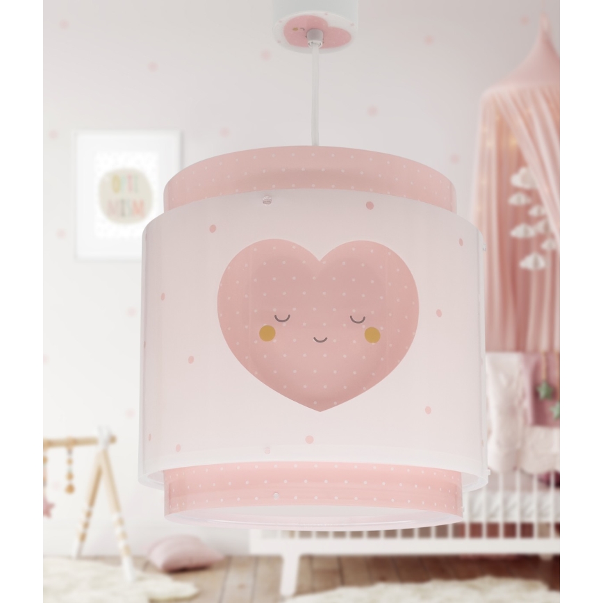 Dalber 76012S - Lasten kattokruunu BABY DREAMS 1xE27/15W/230V vaaleanpunainen
