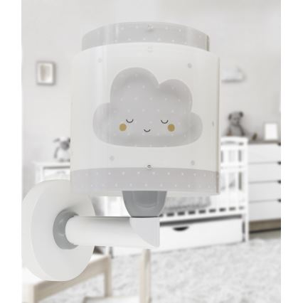 Dalber 76019E - Lasten seinävalaisin BABY DREAMS 1xE27/15W/230V harmaa