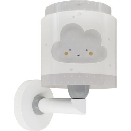 Dalber 76019E - Lasten seinävalaisin BABY DREAMS 1xE27/15W/230V harmaa