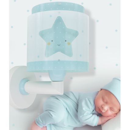 Dalber 76019T - Lasten seinävalaisin BABY DREAMS 1xE27/15W/230V sininen