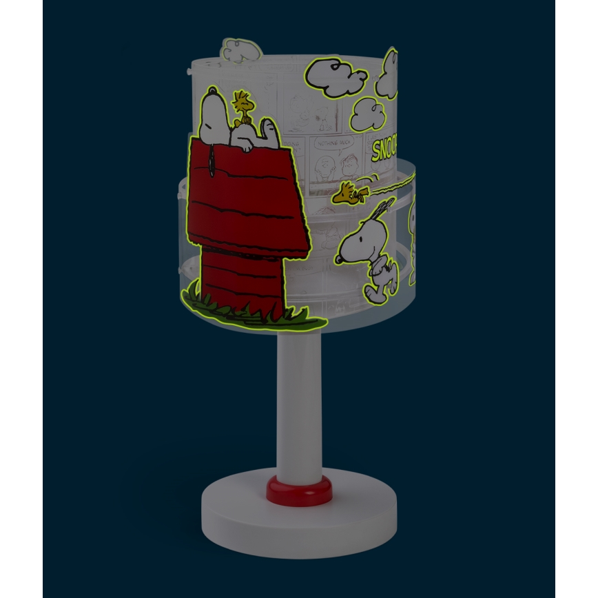 Dalber 76301 - LED-lastenlamppu SNOOPY 1xG4/4W/230V valkoinen/punainen