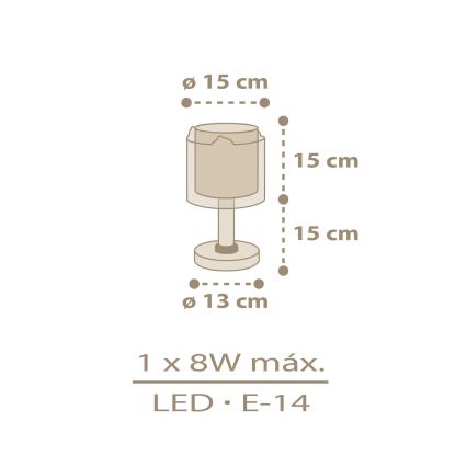 Dalber 76871 - Lasten lamppu BABY CHICK 1xE14/8W/230V
