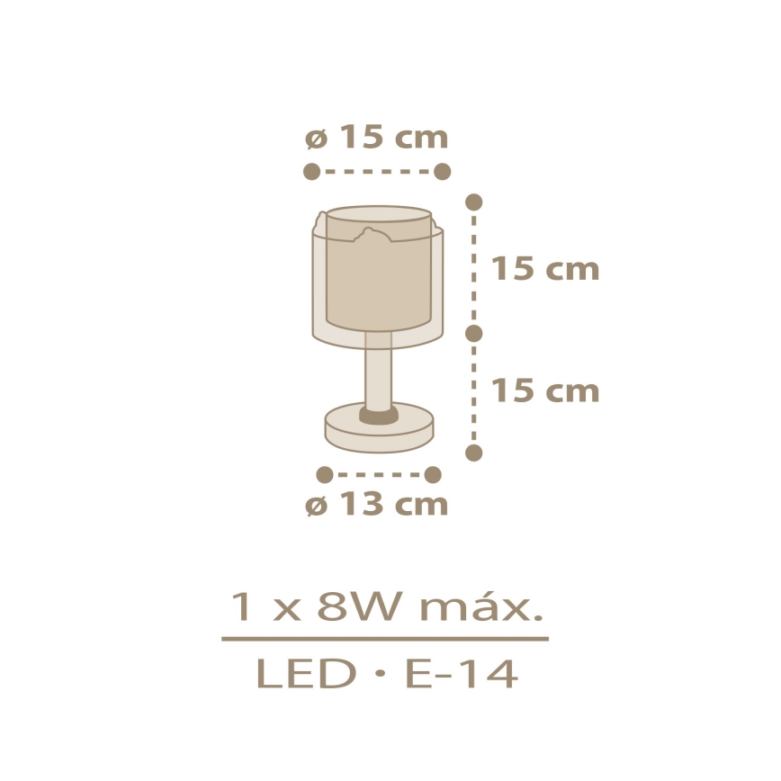 Dalber 76871 - Lasten lamppu BABY CHICK 1xE14/8W/230V