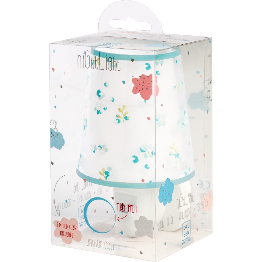 Dalber 81175H - LED Pieni lamppu pistorasiaan DREAM FLOWERS 1xE14/0,3W/230V
