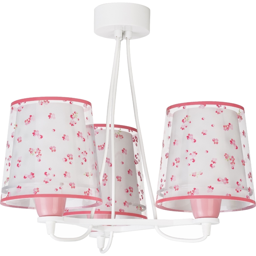 Dalber 81177S - Lasten kattokruunu DREAM FLOWERS 3xE27/60W/230V