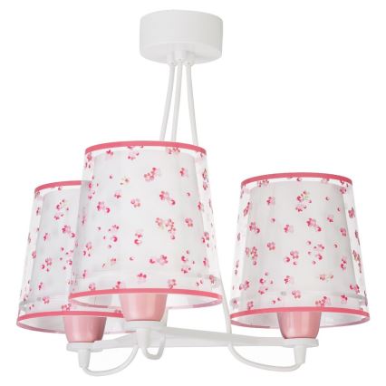 Dalber 81177S - Lasten kattokruunu DREAM FLOWERS 3xE27/60W/230V