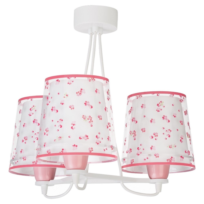 Dalber 81177S - Lasten kattokruunu DREAM FLOWERS 3xE27/60W/230V