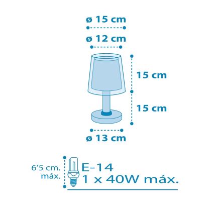 Dalber 81191T - Lasten lamppu LIGHT FEELING 1xE14/40W/230V