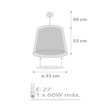 Dalber 81192E - Lasten kattokruunu LIGHT FEELING 1xE27/60W/230V
