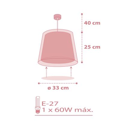 Dalber 81192S - Lasten kattokruunu LIGHT FEELING 1xE27/60W/230V