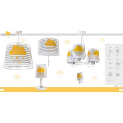 Dalber 81198E - Lasten seinävalaisin LIGHT FEELING 1xE27/60W/230V