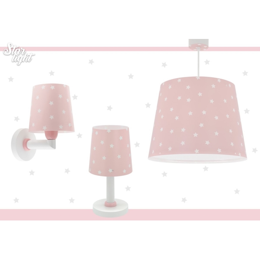 Dalber 82211S - Lasten lamppu STAR LIGHT 1xE14/40W/230V pinkki