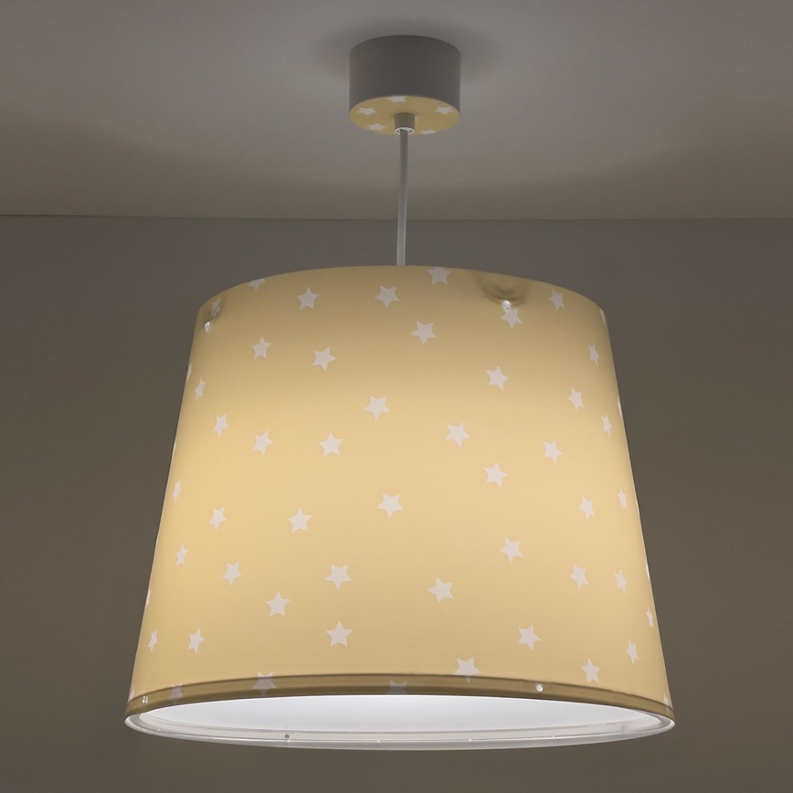 Dalber 82212A - Lasten kattokruunu STAR LIGHT 1xE27/60W/230V keltainen