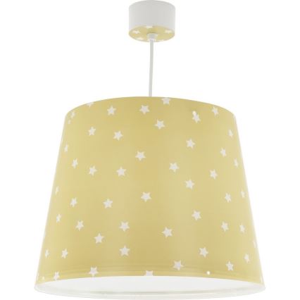 Dalber 82212A - Lasten kattokruunu STAR LIGHT 1xE27/60W/230V keltainen