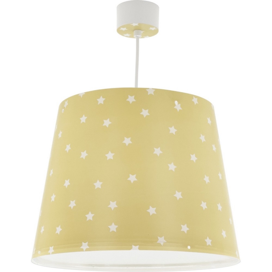 Dalber 82212A - Lasten kattokruunu STAR LIGHT 1xE27/60W/230V keltainen
