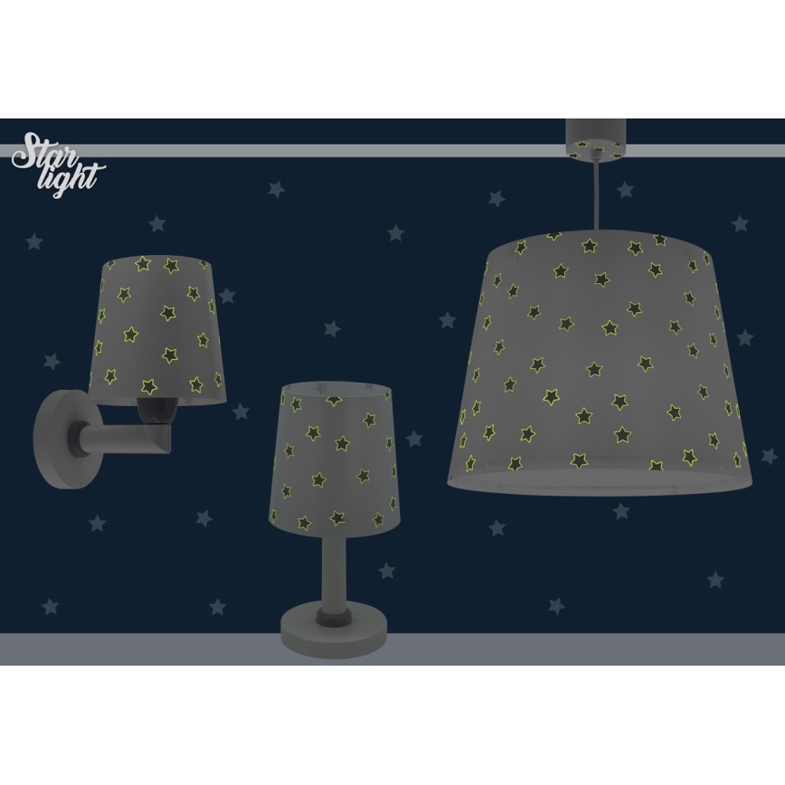 Dalber 82212B - Lasten kattokruunu STAR LIGHT 1xE27/60W/230V valkoinen