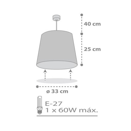 Dalber 82212B - Lasten kattokruunu STAR LIGHT 1xE27/60W/230V valkoinen