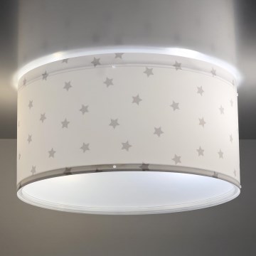 Dalber 82216B - Lasten kattovalaisin STAR LIGHT 2xE27/60W/230V valkoinen
